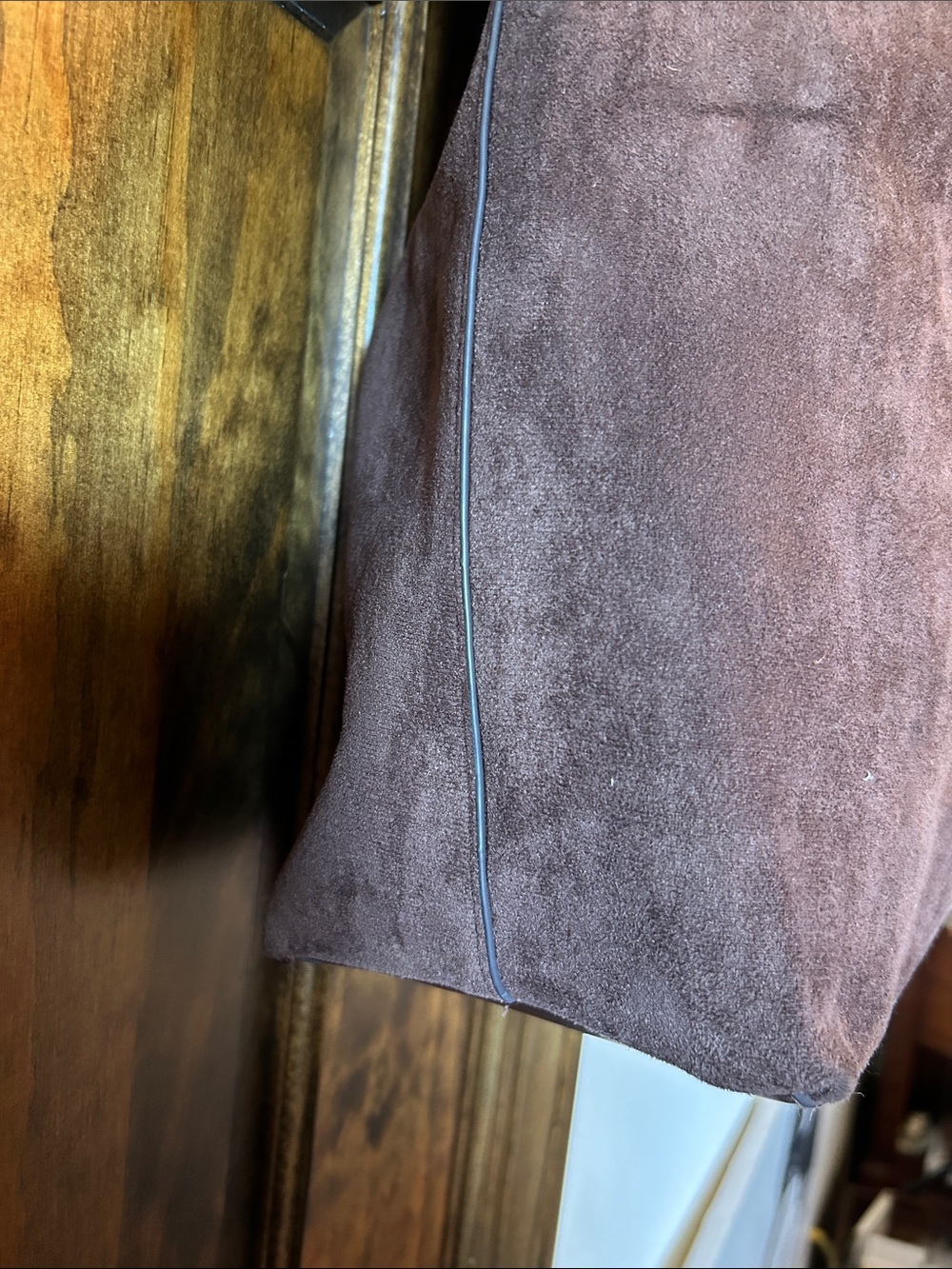 Soft Suede Hobo Bag in Deep Brown Shoulder Tote - Picture 2 of 16